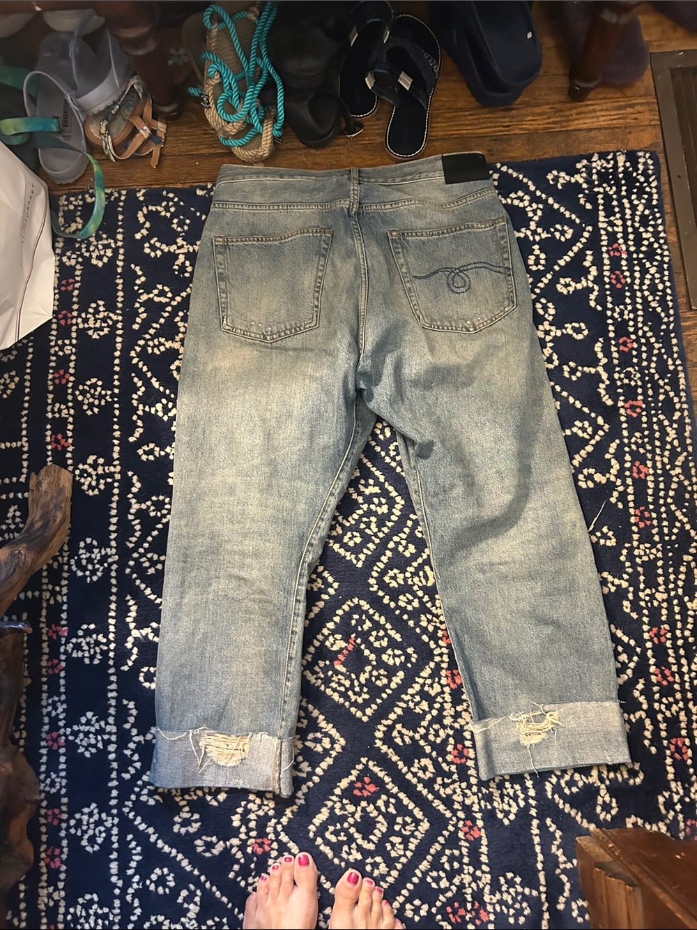 R13 light blue denim jeans - classic wash - Picture 3 of 3